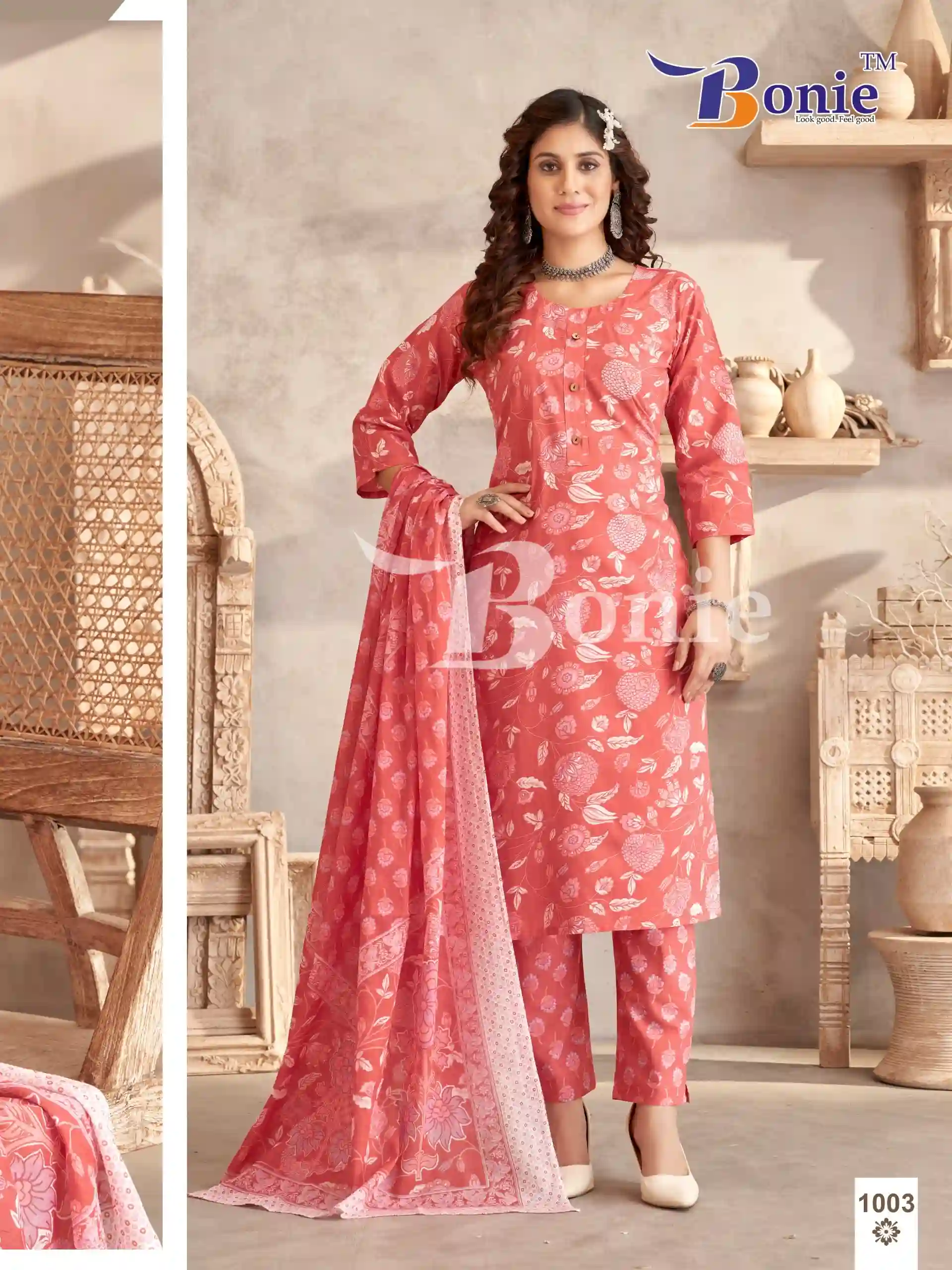 Bonie Cotton Candy Pure Fine Cotton Wholesale Readymade Salwar Suit Catalog — Wholesale Salwar Suits, bonie wholesale from Surat - Gallery Image 4
